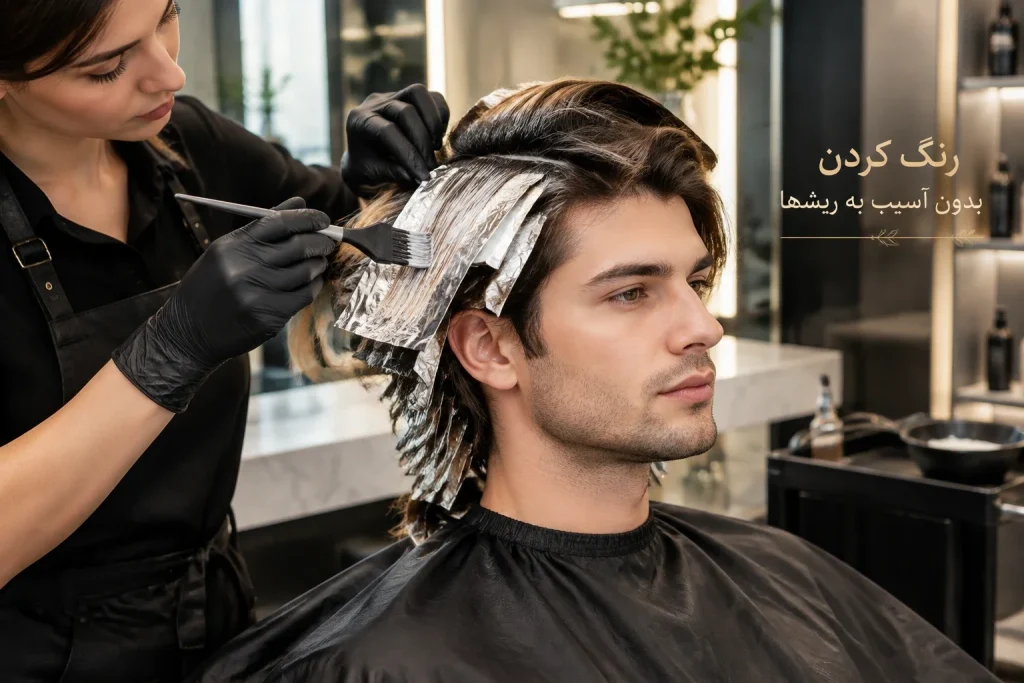 رنگ مو بعد از کاشت
