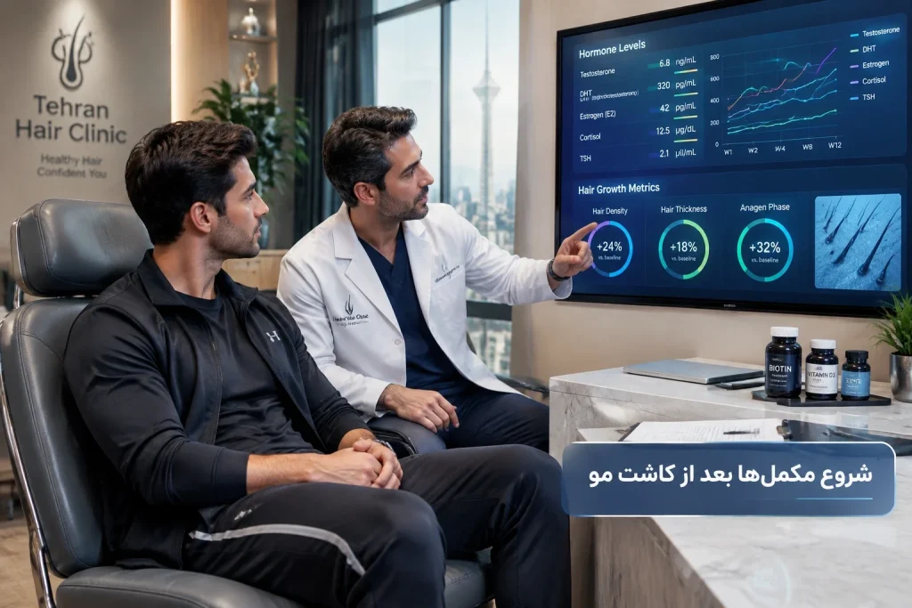 چند وقت بعد از کاشت مو مکمل بدنسازی بخوریم