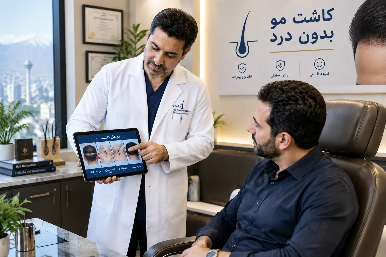 آیا کاشت مو درد دارد؟
