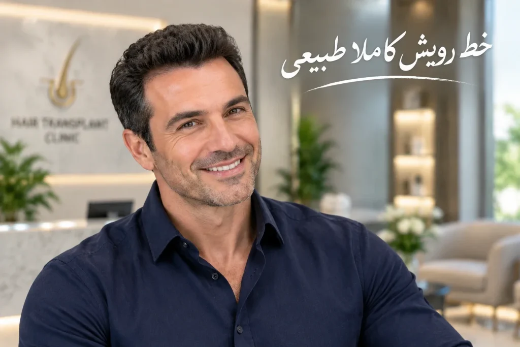 خط رویش مو بعد از کاشت
