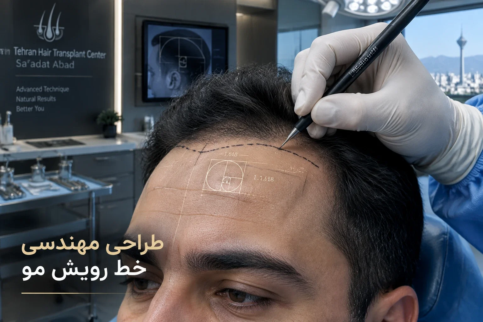 خط رویش مو طبیعی