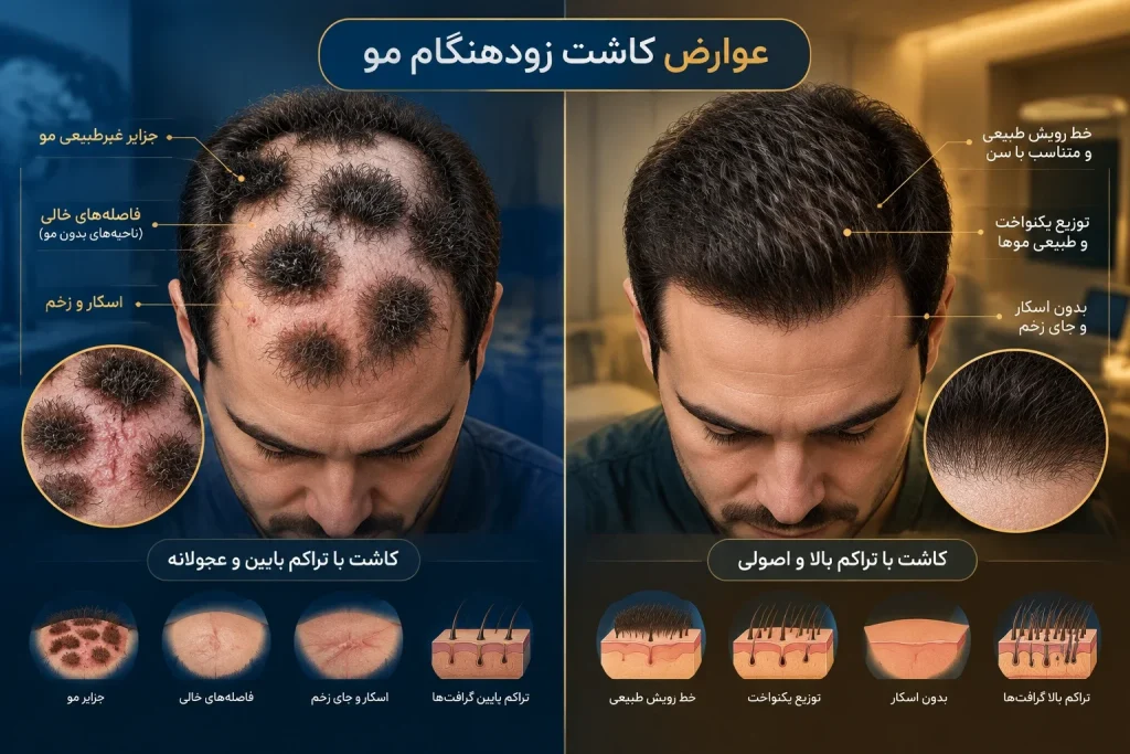 کاشت مو در سن پایین