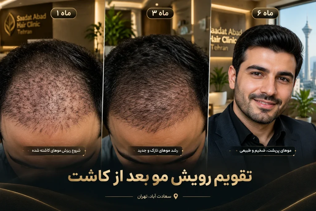 مراحل ترمیم بعد از کاشت