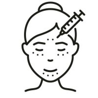 filler-acid-mesotherapy-anti-aging-procedure-symbol-collection-woman-facial-injection-line-and-silhouette-black-icon-set-cosmetology-skin-care-for-face-pictogram-isolated-illustration-vector